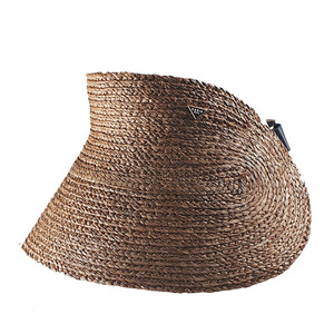샤비 Chavi 라피아 바이저 썬캡 밀짚 모자